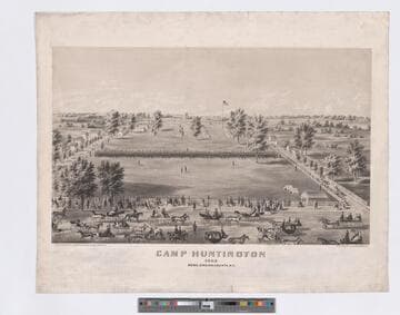 Camp Huntington 1862. Rome, Oneida County, N.Y