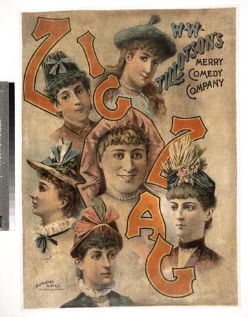Zig zag : W.W. Tillotson’s Merry Comedy Co