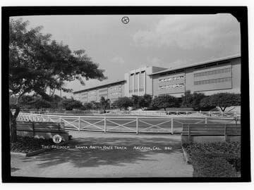 Paddock, Santa Anita Race Track, Arcadia, Cal