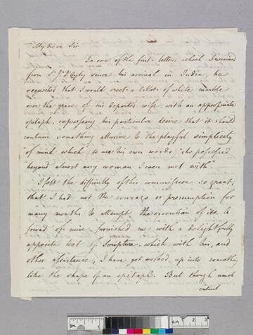 Hastings, Warren, 1732-1818. Letter to Thomas Leigh, 1734-1813