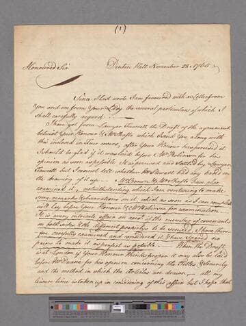 Wright, John. Letter to Edward Montagu