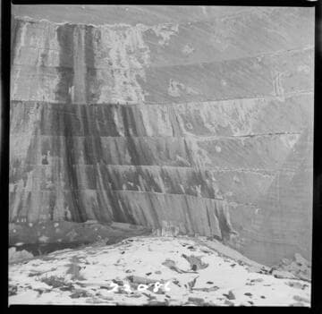 Big Creek, Florence Lake Dam - View of Intrados Arch #40