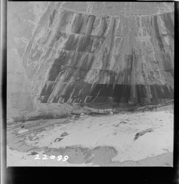 Big Creek, Florence Lake Dam - View of Intrados Arch #47