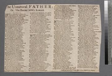 The unnatural father: or, the dutiful son's reward