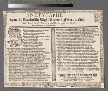 An epytaphe vpon the death of the Right Reuerent Father in God I. Iuell, Doctor of Diuinitie and Bishop of Sarisburie. who deceased the. 22. of September 1571