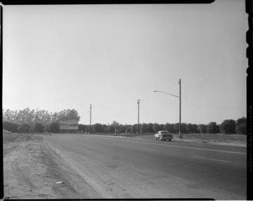 Street lighting on road in Anaheim