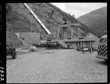 Big Creek - Mammoth Pool - Paving Powerhouse yard area