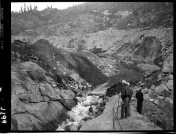 Big Creek - Mammoth Pool - Beginning of cofferdam