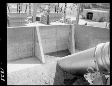 Big Creek - Mammoth Pool - Powerhouse retaining wall