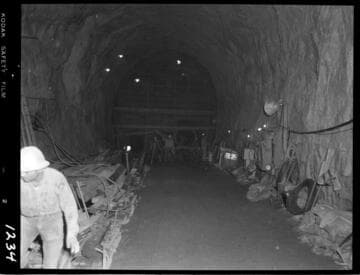 Big Creek - Mammoth Pool - Diversion tunnel plug forms