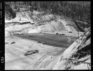 Big Creek - Mammoth Pool - General view of fill operation
