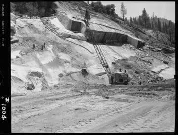Big Creek - Mammoth Pool - Cleaning East abutment