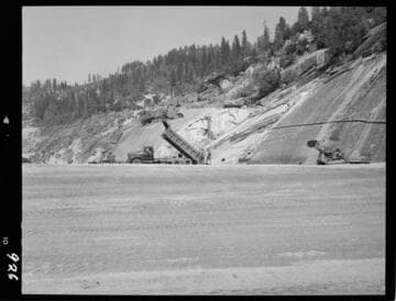 Big Creek - Mammoth Pool - Dumping sand for vertical filter