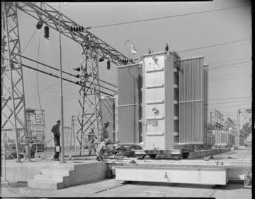 Construction at substation