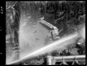 Big Creek - Mammoth Pool - Aerial view of shop area