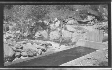 The Marble Fork headworks at Kaweah #3 Hydro Plant
