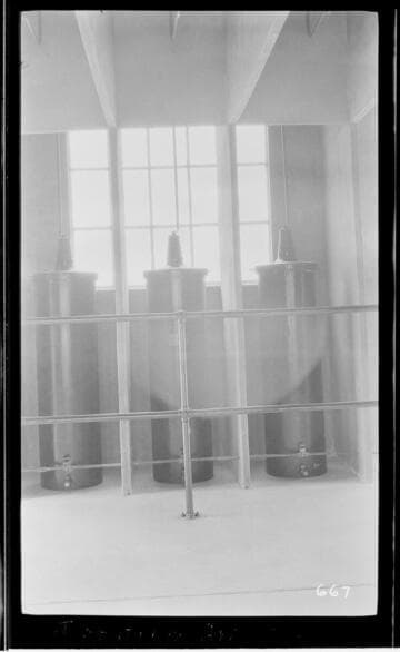 The lightning arresters at Exeter Substation