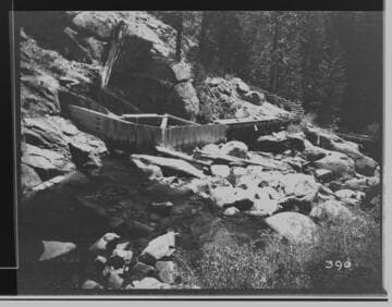 Diversion by a rocky stream