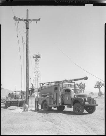 Victorville line construction