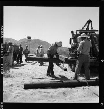 Palm Springs distribution line construction