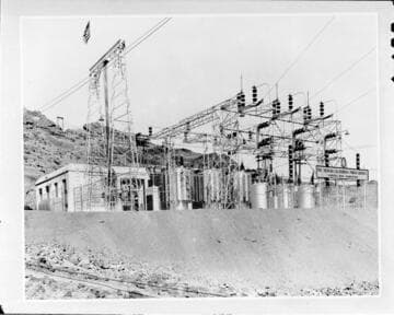 Hoover Dam Substation - endpoint of Victorville to Boulder transmission line