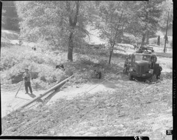 San Bernardino wildfire in 1956