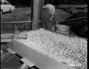Big Creek, Vermilion Dam - Discharge end of Controlled Spillway Model