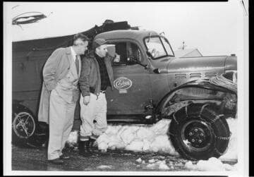 Edison line crews in the forest restoring service after snow storms