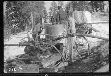 Details of Gardner-Denver grouting pump and mixers