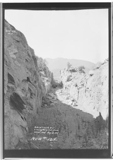 Borel : View of canal through