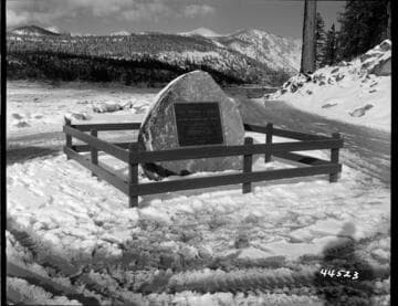 Big Creek, Vermilion Dam - Dedication plaque