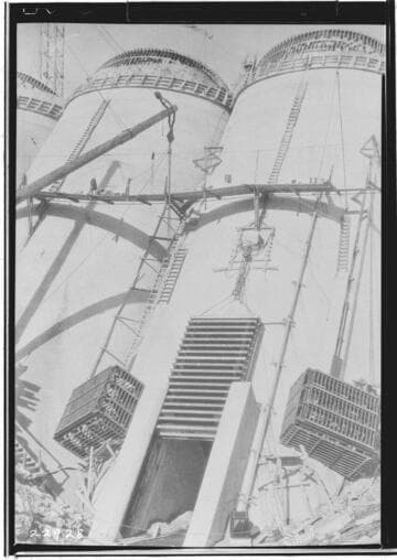 Sluice gates in Florence Lake Dam