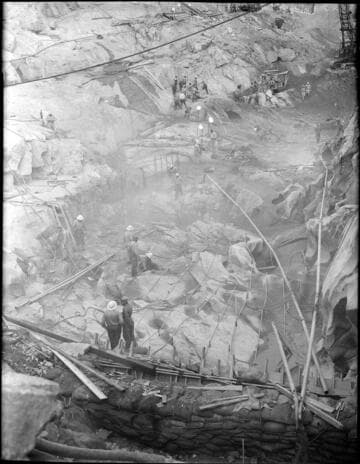 Big Creek 4 construction work