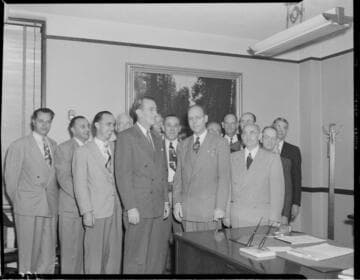 Group of men in an office