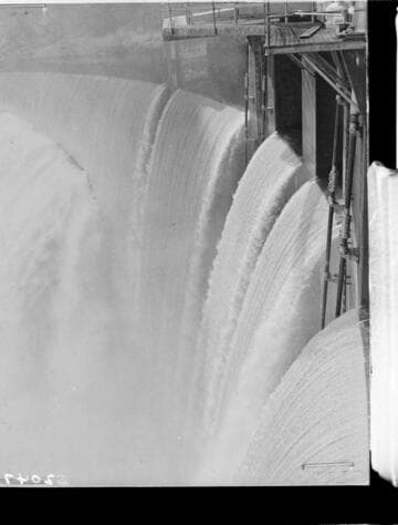 Big Creek Dam #6 spilling