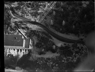Aerial photo of Powerhouse #1,  close
