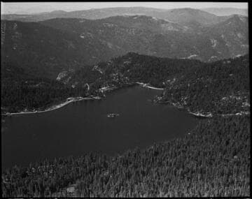 Aerial photo of Huntington Lake near Dam 2