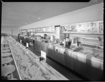 Cafeteria counters & tables