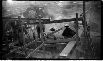 Long Beach Steam Station - Discharge Conduit - Cutting down old gate wells