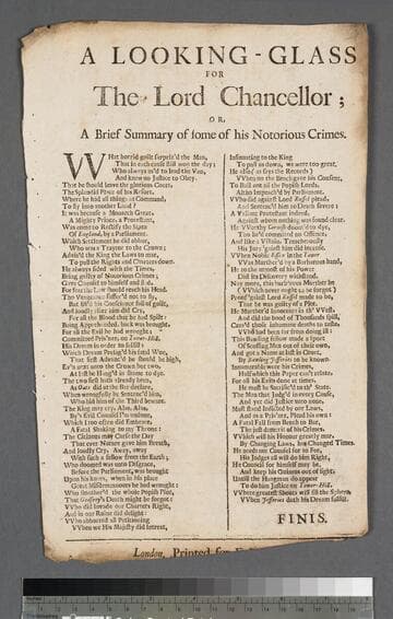 A looking-glass for the Lord Chancellor  or, A brief summary of some of his notorious crimes