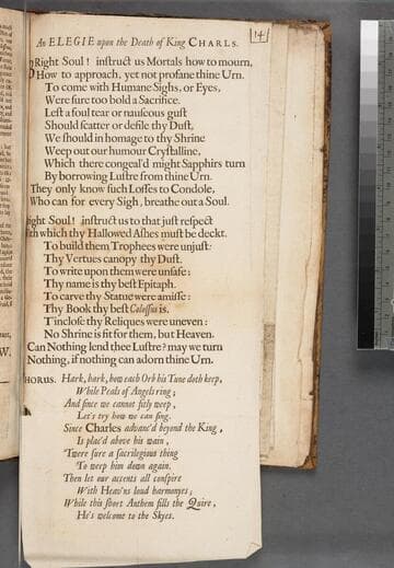 An elegie upon the death of King Charls