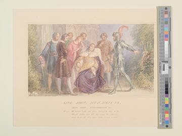 Illustration to Shakespeare's "King John," Act IV Scene VII