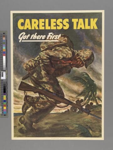 Careless talk got there first