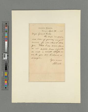 Abraham Lincoln, Washington, D.C., letter to Joseph Hooker