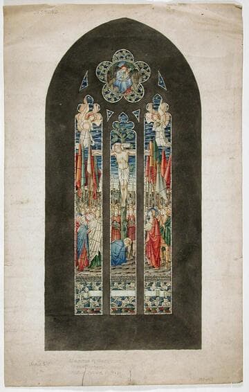 Christ on the Cross with Mary Virgin, Saint John, and Soldiers