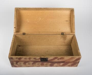 Orange on White Decorated Box