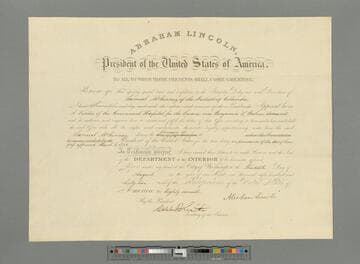 Abraham Lincoln, Washington, D.C., appointment of Samuel McKenney as a visitor of the Government Hospital for the Insane