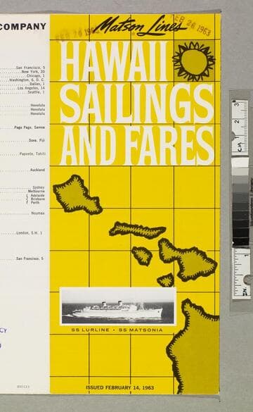 Hawaii sailings and fares