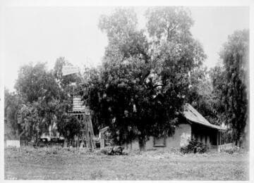 Adobe near Ninth St. and the river, approximately 1905