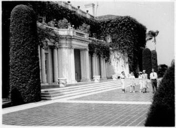 South terrace of the Huntington residence